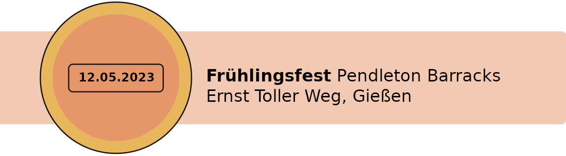 Turbosapienova Live 12.05.2023 Frühlingsfest Pendleton Barracks
  Ernst Toller Weg, Gießen